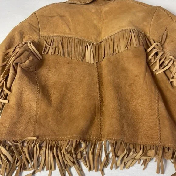 Vintage1930's Honeysuckle Kid Buckskin Leather Fringed Jacket
